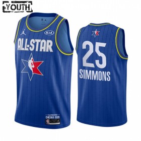 Barn Philadelphia 76ers Tröja Ben Simmons 25 2020 All-Star Jordan Brand Blå Swingman